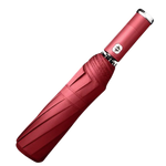 Umbrella Windproof 10-Leg Frame Built-In LED Flashlight Extra-Large Canopy