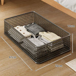 Under-Bed Storage Basket Metal Wire Breathable Open-Grid