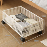 Under-Bed Storage Basket Metal Wire Low-Profile