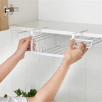 Under-Cabinet Stemware Rack Iron No-Drill Space-Saving
