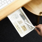 Under-Desk Drawer Slim Self-Adhesive Concealed Storage