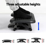 Under-Desk Foot Rest Adjustable Tilt & Acupressure Top Non-Slip Base