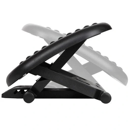 Under-Desk Foot Rest Adjustable Tilt & Acupressure Top Non-Slip Base
