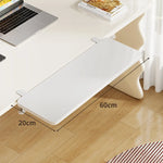 Under-Desk Keyboard Tray Bamboo Clamp-On Pull-Out