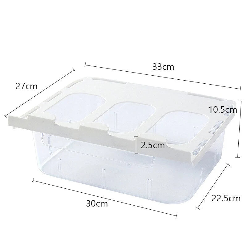 Under-Desk Sock Organizer Hidden Slide-Out Dust-Resistant
