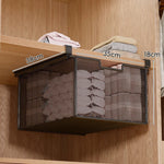 Under-Shelf Basket Organizer Pull-Out Rust-Resistant Metal Mesh Clamp-On Mounting