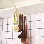 Under-Shelf Hook Organizer Steel 6 Hooks No-Drill Installation