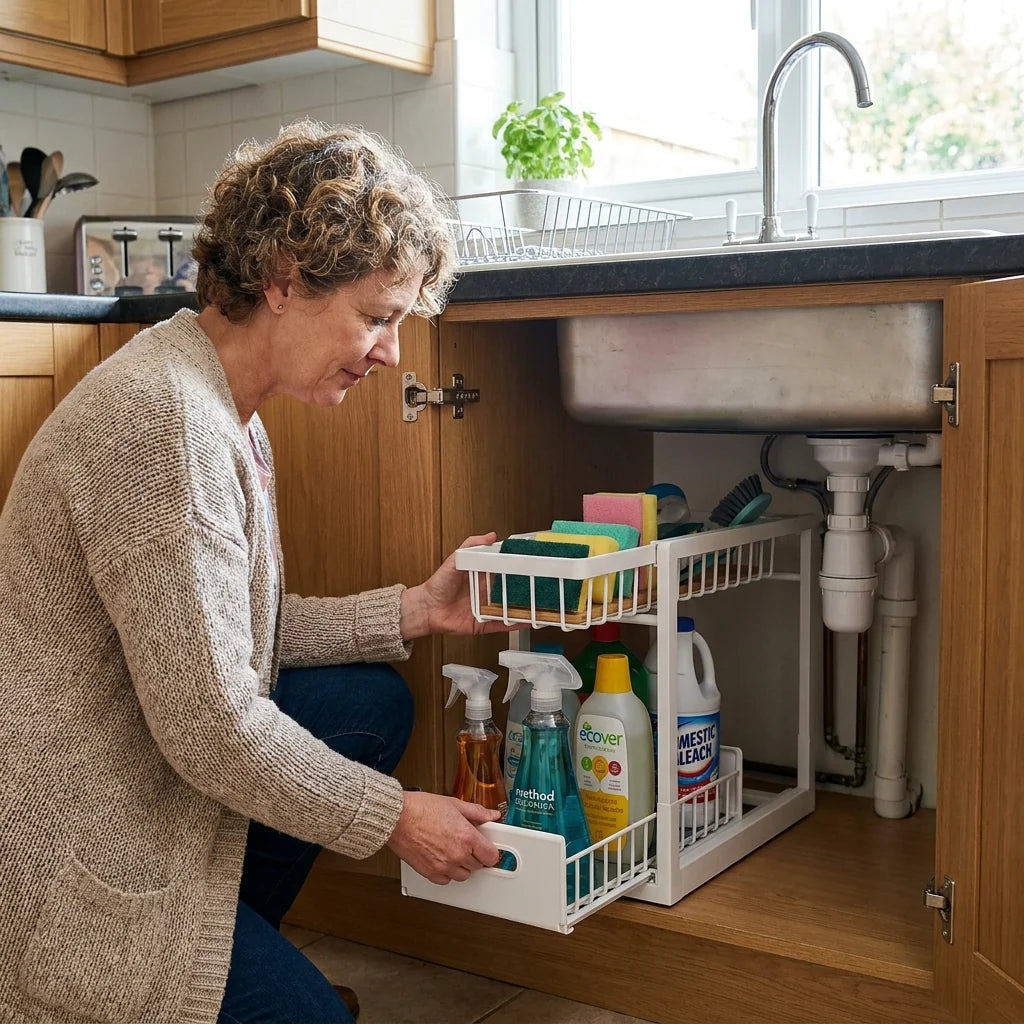 Under-Sink Organizer 2-Tier Pull-Out Storage