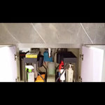 Under-Sink Organizer 2-Tier Sliding Drawer No-Drill Setup