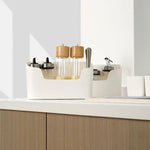 Under Sink Organizer Adhesive Mount Space-Saving