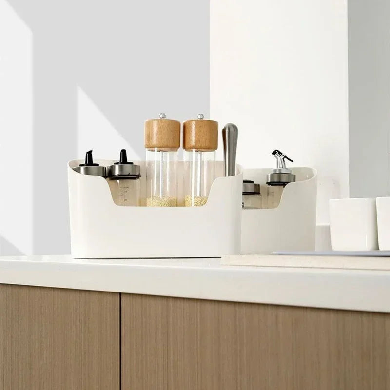 Under Sink Organizer Adhesive Mount Space-Saving