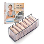 Underwear & Sock Organizer Multi-Compartment Nylon Mesh Odor-Resistant