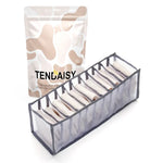 Underwear & Sock Organizer Multi-Compartment Nylon Mesh Odor-Resistant