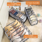 Underwear & Sock Organizer Multi-Compartment Nylon Mesh Odor-Resistant