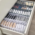 Underwear & Sock Organizer Multi-Compartment Nylon Mesh Odor-Resistant