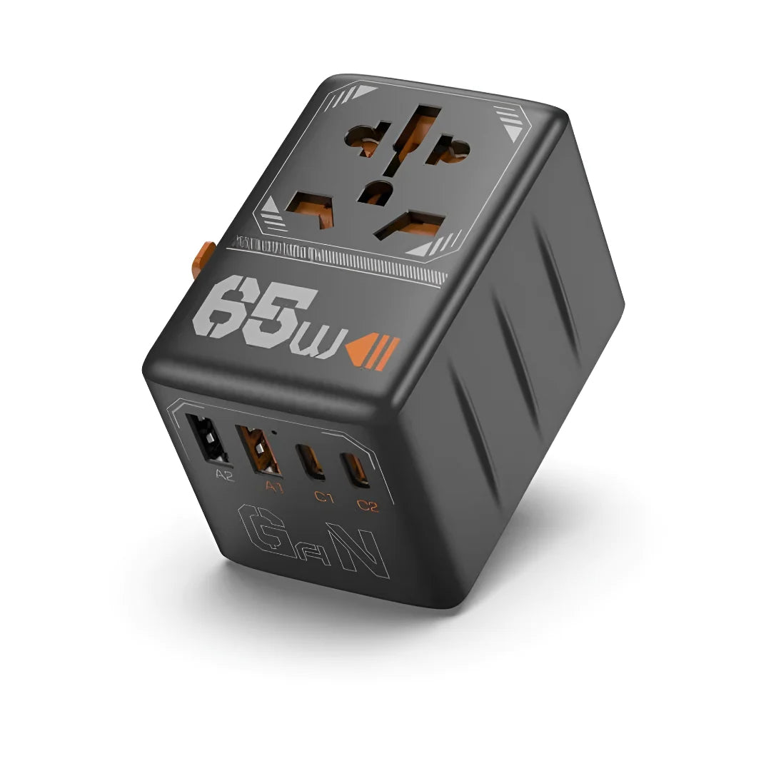Universal Travel Adapter GaN 100W USB-C & USB-A