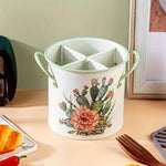 Utensil Holder Enamel Cast Iron Internal Divider