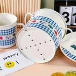 Utensil Holder Enamel Cast Iron Internal Divider