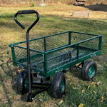 Utility Wagon 650 lb Capacity Removable Mesh Sides