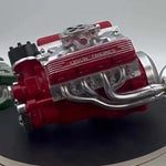 V8 Engine Kit Working Gasoline-Powered CNC-Machined Metal