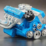 V8 Engine Kit Working Gasoline-Powered CNC-Machined Metal