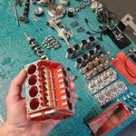 V8 Engine Kit Working Gasoline-Powered CNC-Machined Metal