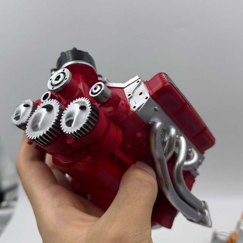 V8 Engine Kit Working Gasoline-Powered CNC-Machined Metal