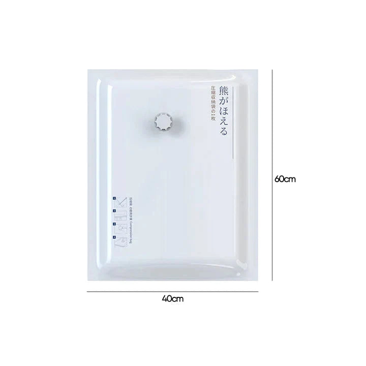 Vacuum Compression Bag Triple-Seal Valve & Double Zipper