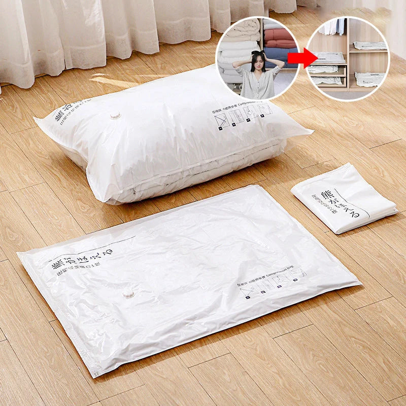 Vacuum Storage Bags Expandable Cube Space-Saving Design