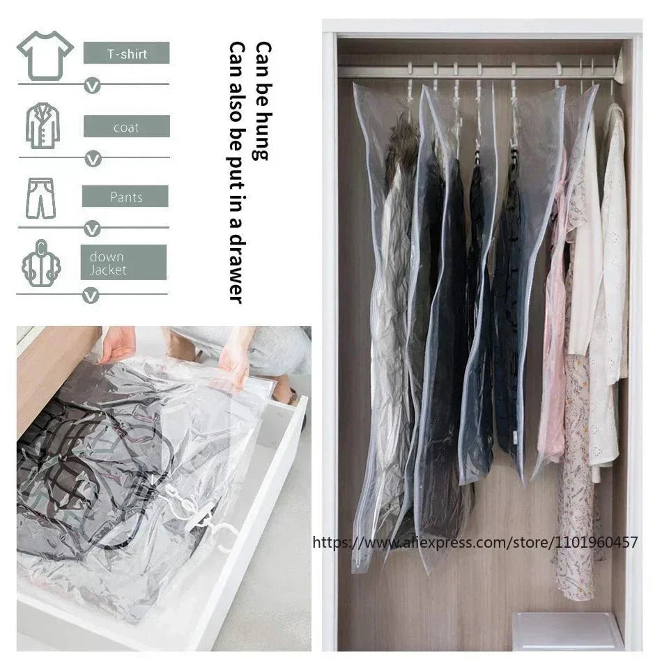 Vacuum Storage Bags Space-Saving Airtight Reusable