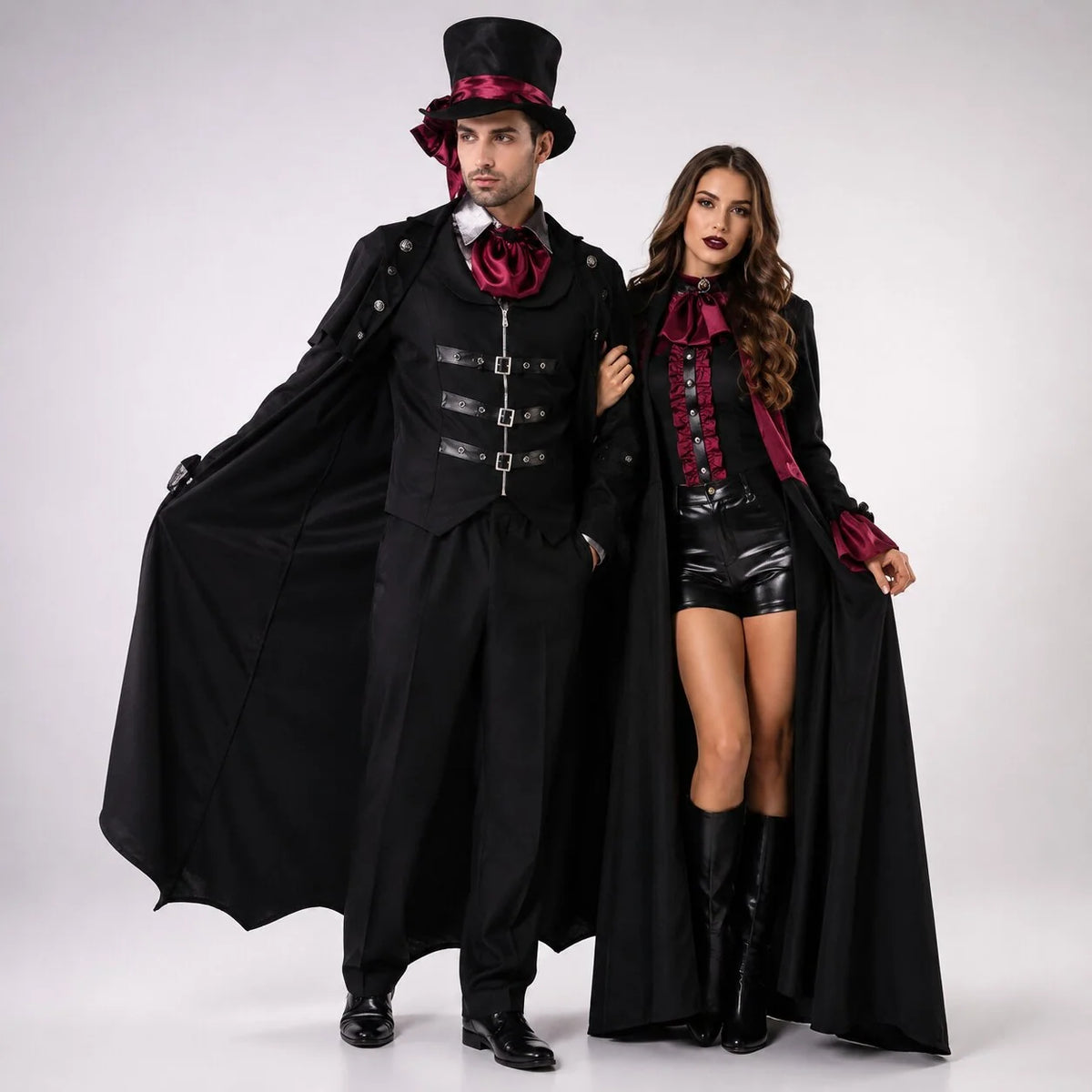 Vampire Costume Classic Halloween Men & Women XL Sizing