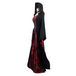 Vampire Costume Dress & Cape Gothic Red