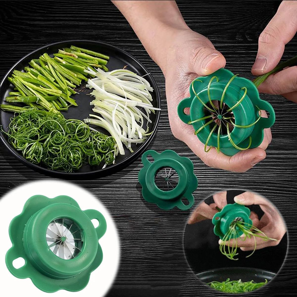 Vegetable Chopper 12-Blade Stainless Steel Easy-Grip Handle