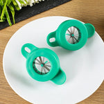 Vegetable Chopper 12-Blade Stainless Steel Easy-Grip Handle