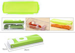 Vegetable Chopper Built-In Storage Container Stainless Steel Blades