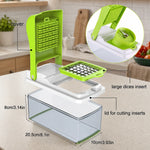 Vegetable Chopper Stainless Steel Blades Set of 8 With Container