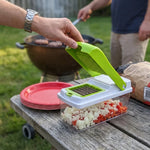 Vegetable Chopper Stainless Steel Blades Set of 8 With Container
