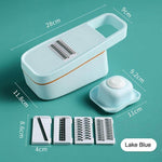 Vegetable Cutter Stainless Steel Blades Handguard Non-Slip Base