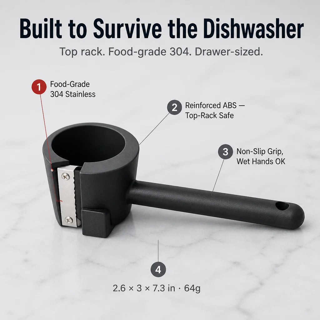 Vegetable Garnish Tool Stainless Steel Dishwasher-Safe Spiral Cutter