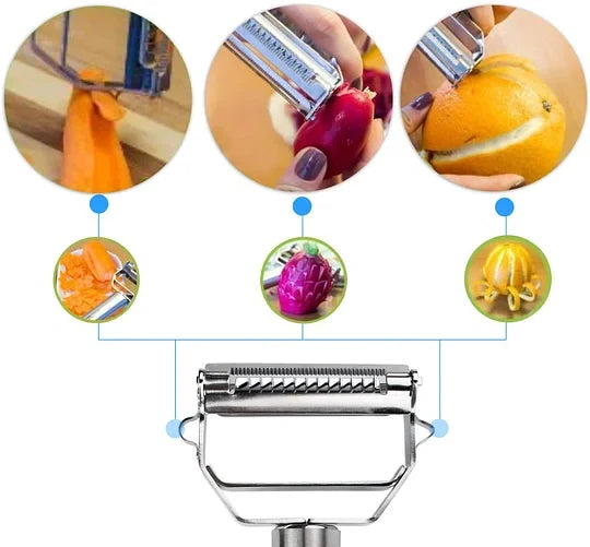 Vegetable Peeler Dual-Blade Peel & Julienne Dishwasher-Safe