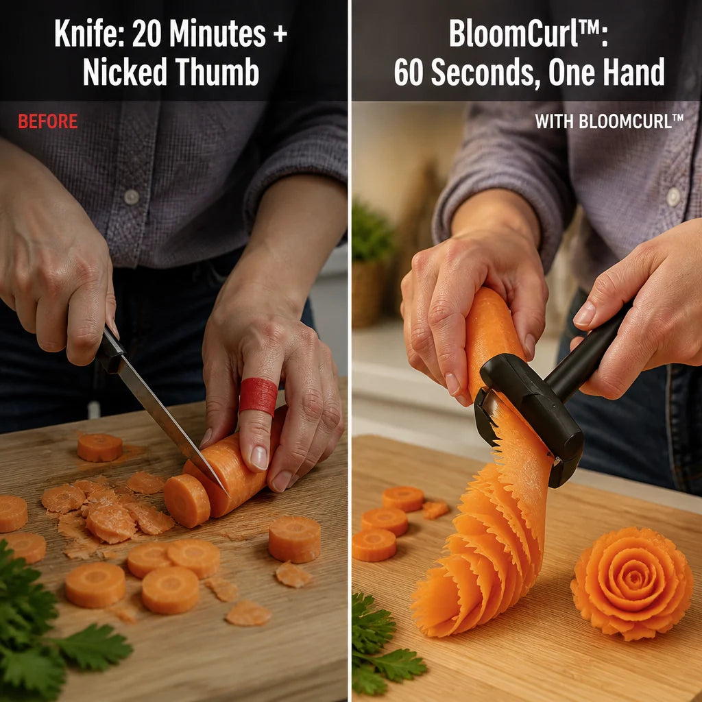 Vegetable Peeler Stainless Steel Spiral Rose Maker