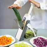 Vegetable Slicer 5-In-1 Built-In Collecting Tray & Safety Guard
