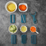 Vegetable Slicer Four Interchangeable Blades Detachable Container