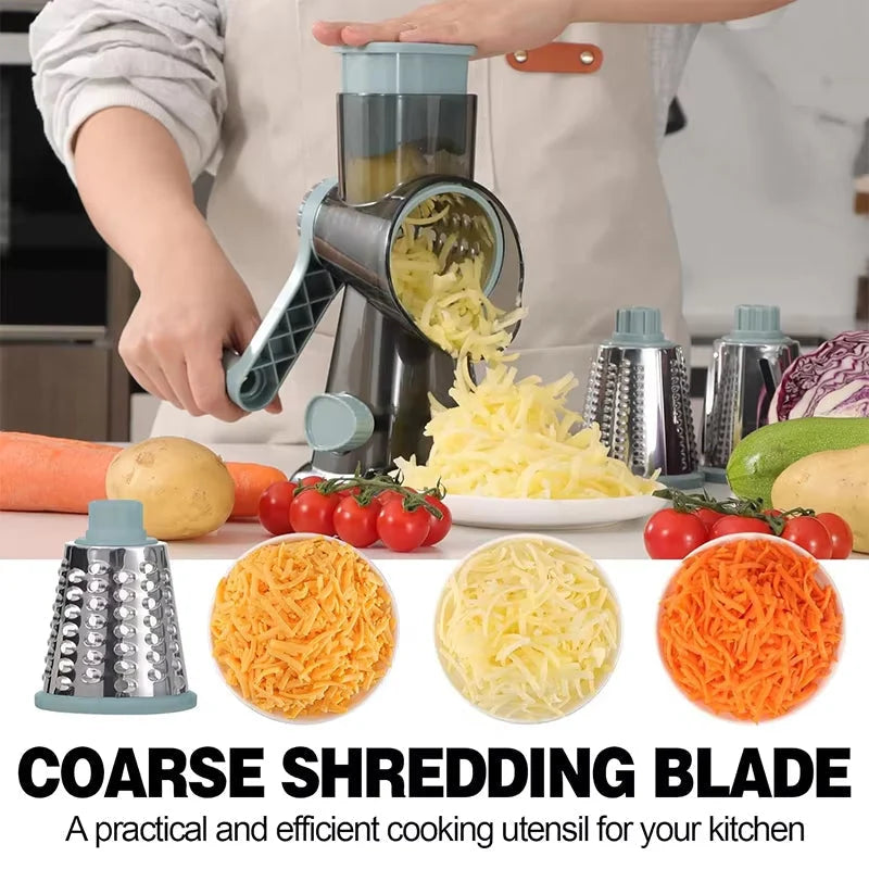 Vegetable Slicer Stainless Steel Blades Multi-Blade Manual Chopper