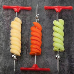 Vegetable Spiral Cutter Manual Stainless Steel Blade Easy Clean