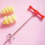 Vegetable Spiral Cutter Manual Stainless Steel Blade Easy Clean
