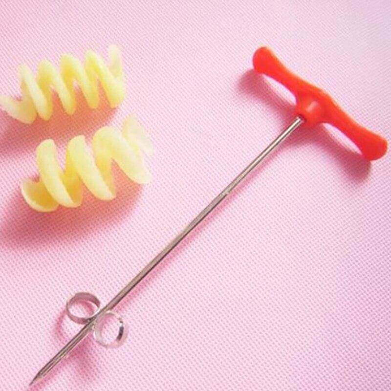 Vegetable Spiral Cutter Manual Stainless Steel Blade Easy Clean