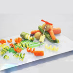 Vegetable Spiral Cutter Manual Stainless Steel Blade Easy Clean