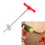 Vegetable Spiral Cutter Manual Stainless Steel Blade Easy Clean
