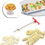Vegetable Spiral Cutter Manual Stainless Steel Blade Easy Clean